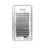 Вії накладні пучкові WoBs Crease cross 20D 0.07 12 стрічок mix, 120 шт