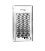 Ресницы накладные пучковые WoBs Crease cross 20D 0.07 12 лент mix, 120 шт