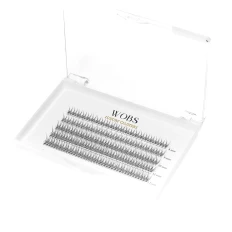 Вії накладні пучкові WoBs FISH TAIL 5 стрічок, 200 шт (10D FI007mix)