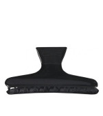 Затискач пластиковий для волосся чорний 12 шт