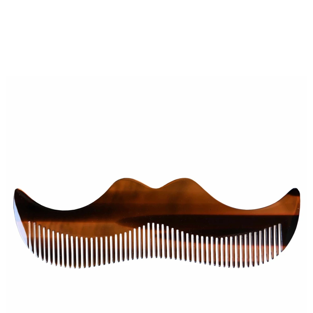 Расческа для ус и бороды Morgan's Moustache Shaped Comb (Amber)