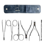 Набор инструментов OLTON 6 ед. (Синий) (кусачки М + кусачки XS + ножницы 100мм + ножницы для ногтей + топорик + пинцет)