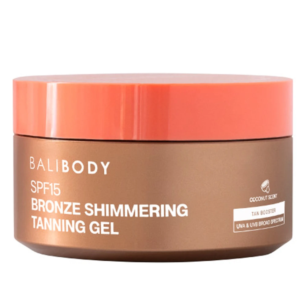 Гель для засмаги з шимером SPF15