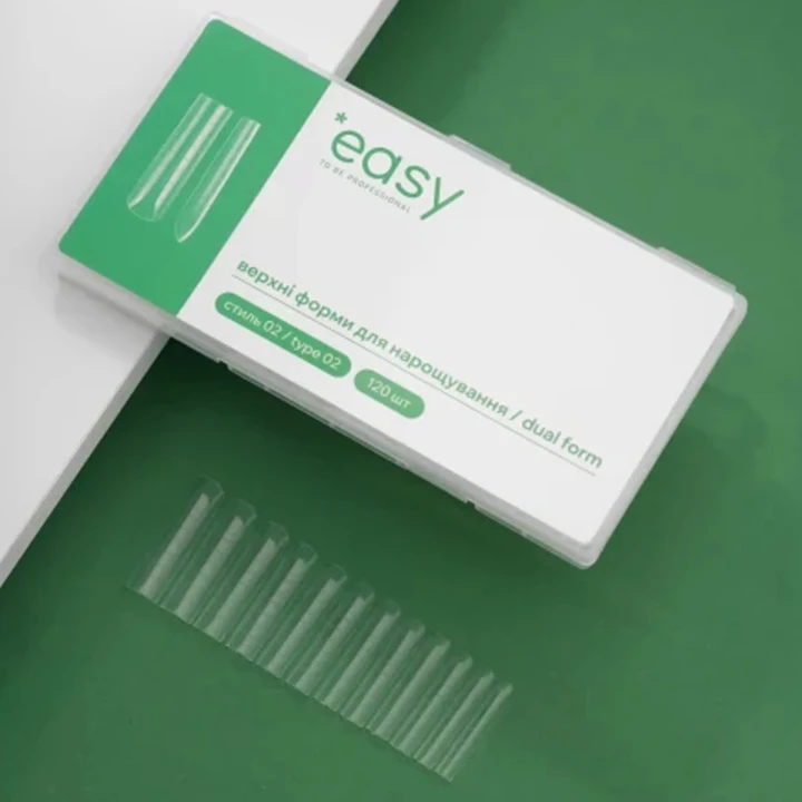 Форма верхняя для наращивания ногтей Easy (Стиль 2 "Easy to be professional" 130 шт.)