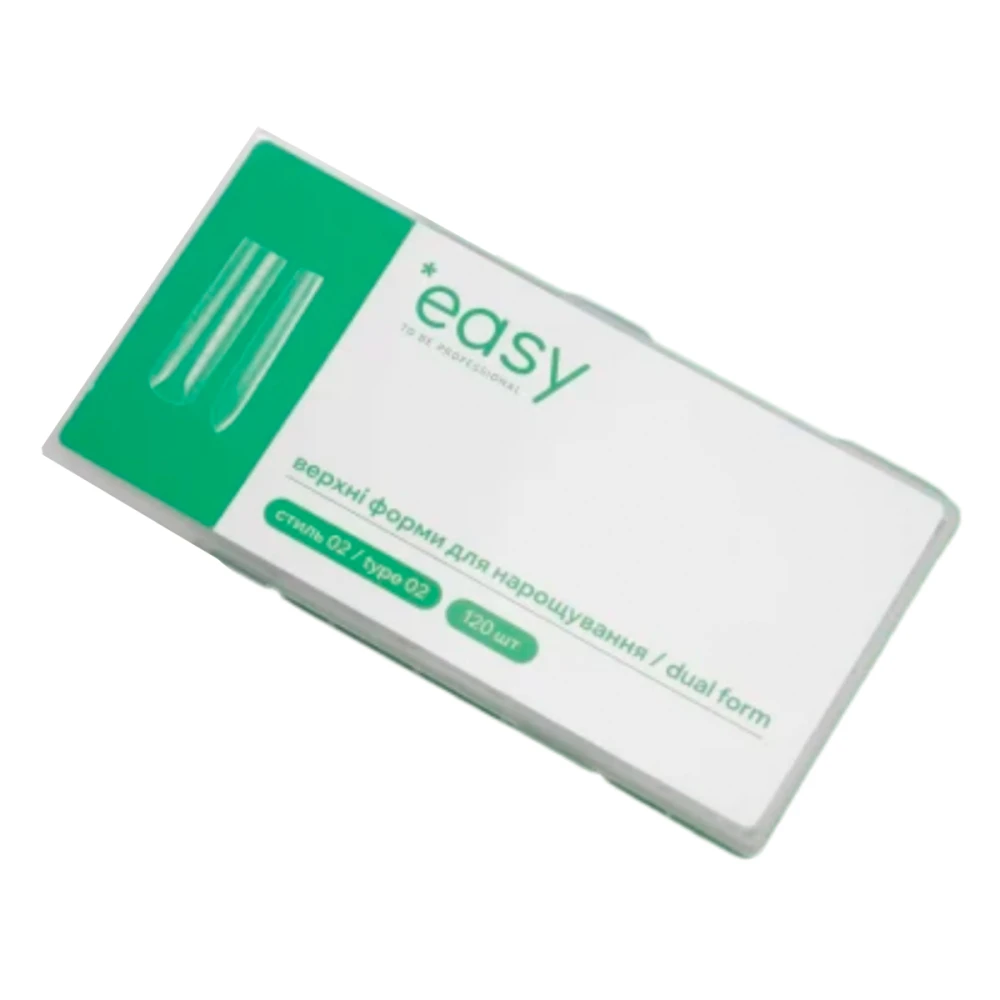 Форма верхняя для наращивания ногтей Easy (Стиль 2 "Easy to be professional" 130 шт.)