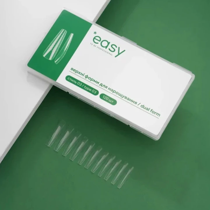 Форма верхняя для наращивания ногтей Easy (Стиль 3 "Easy to be professional" 130 шт.)