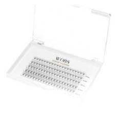 Ресницы накладные пучковые WoBs Crease cross 5 лент, 100 шт (10d07mix Sunray)