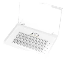 Ресницы накладные пучковые WoBs Crease cross 5 лент, 100 шт (10d07mix Sunray)