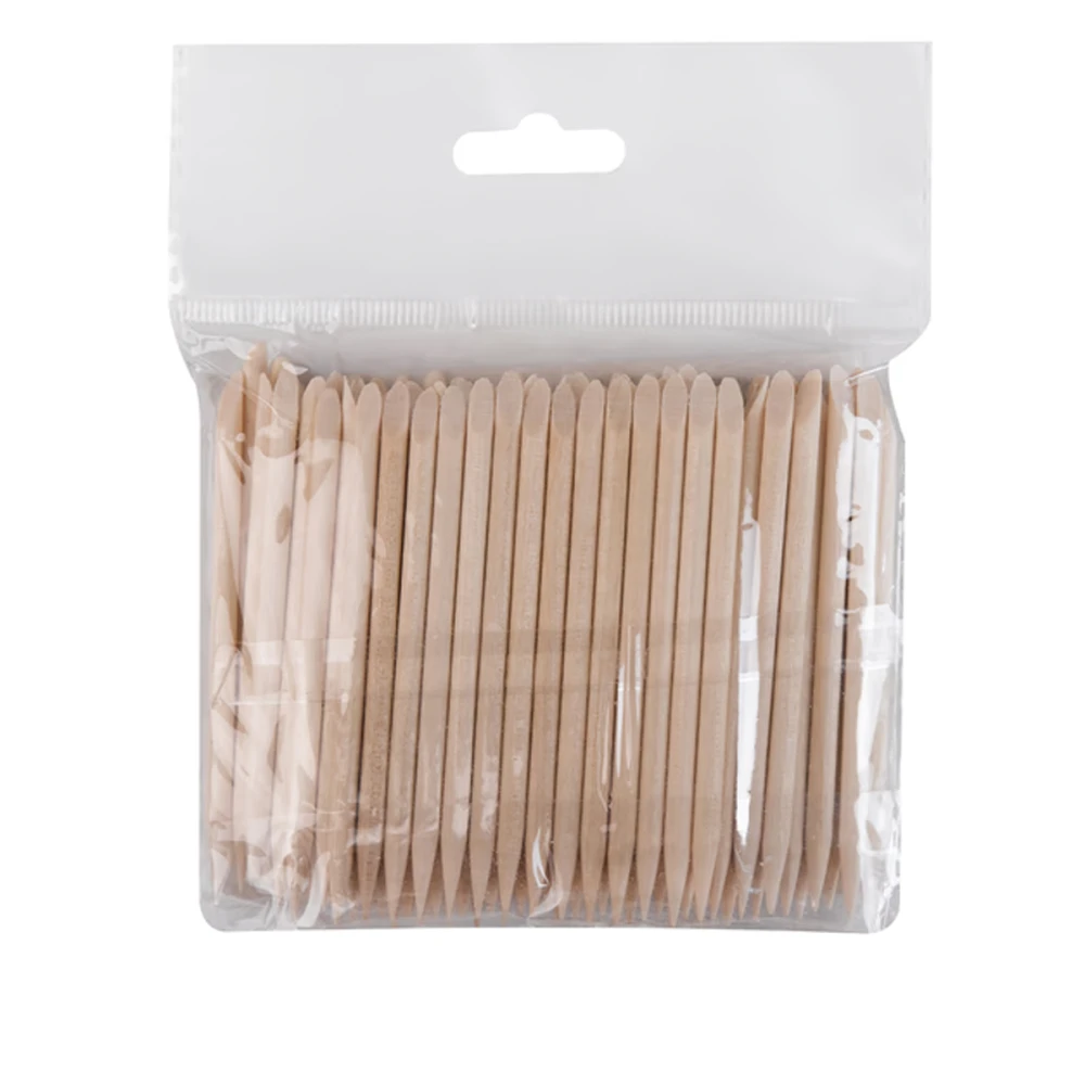 Апельсиновые палочки PRO для маникюра деревянные 75 мм (100 ед.)