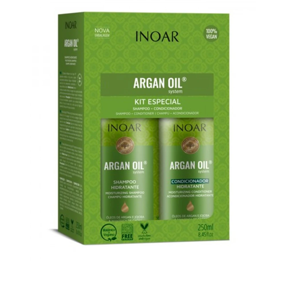 Набір INOAR Kit Duo Argan Hidratante для комбінованого волосся 2*250 мл (Original)