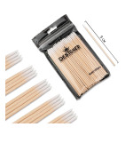 Палочки-микростики деревянные, хлопчатобумажные 9 см, 100 шт.