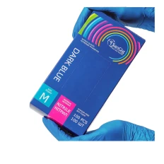 Перчатки Нитриловые Темно-синие SanGig (M)