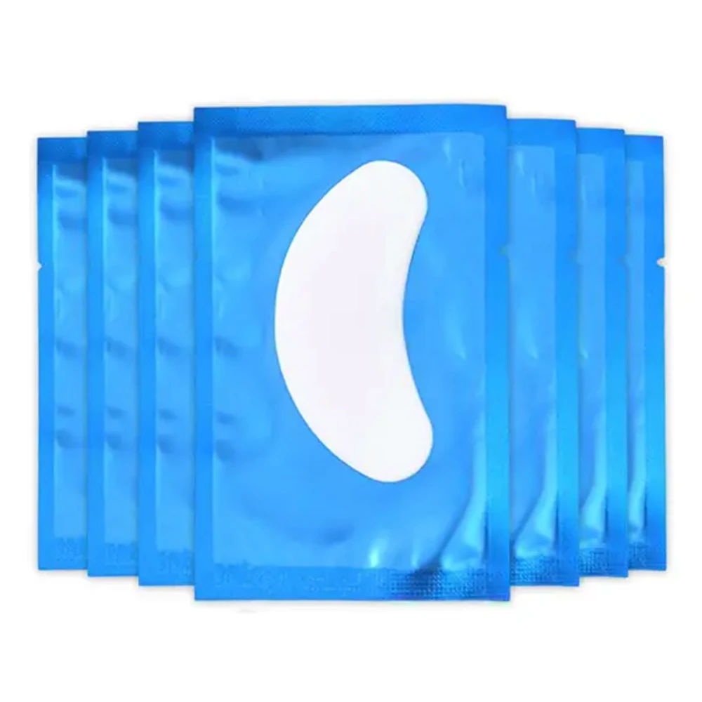 Патчі гідрогелеві для нарощування вій, 50 шт (Блакитні)