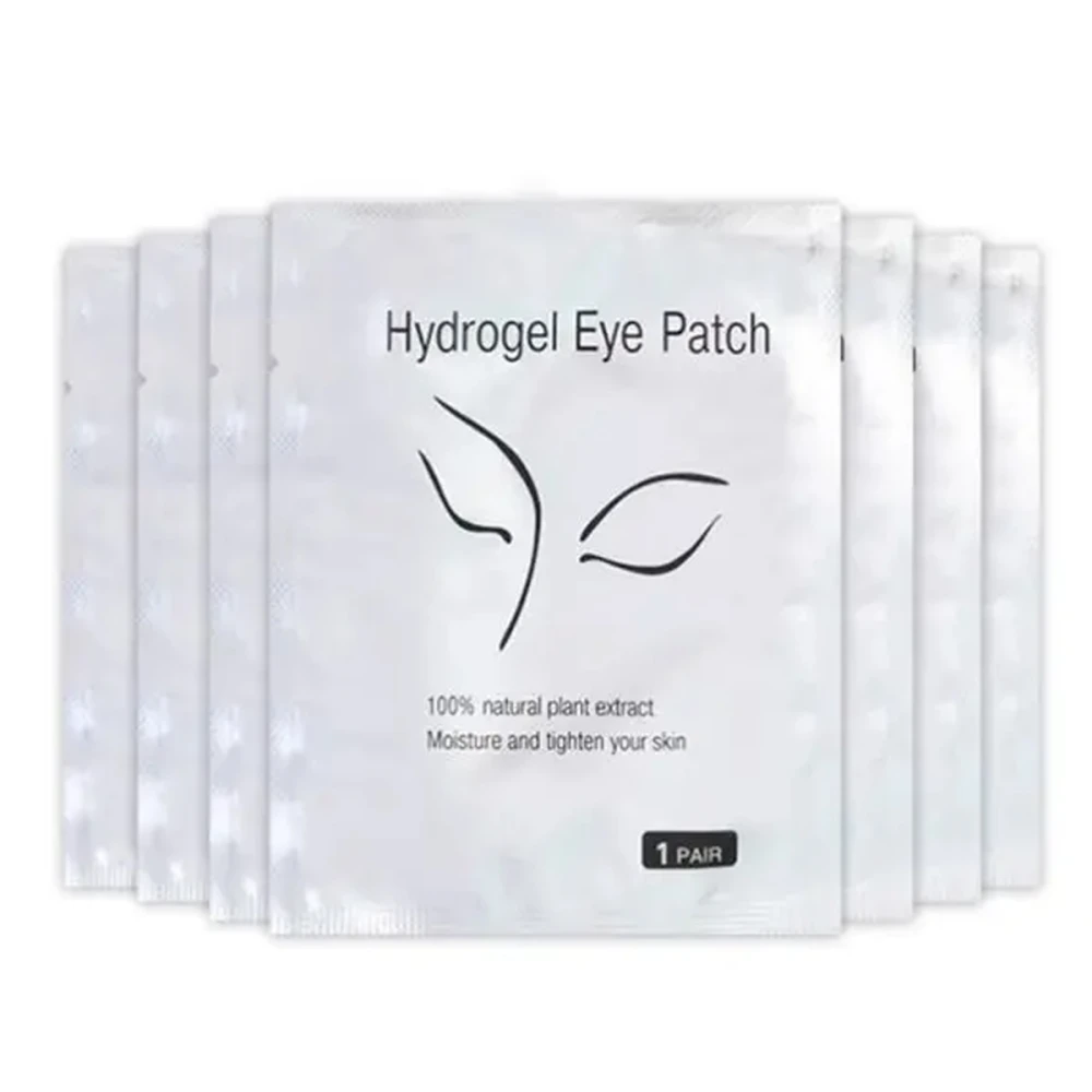 Патчи гидрогелевые для наращивания ресниц, 50 шт (Серебро)