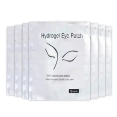 Патчі гідрогелеві для нарощування вій, 50 шт (Срібло)