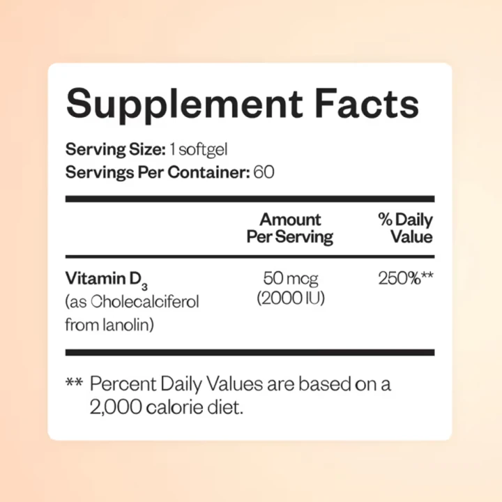 Витамин Д3 2000 Perla Helsa 50 мкг (60 капсул)