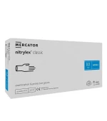 Перчатки нитрил б/пудры нестерильные Nitrylex Classic White 100 ед. (M)