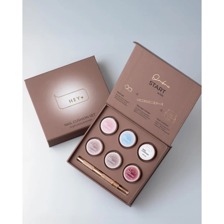 Набор кушонов для омбре Nail cushion set 6 шт (Brown)