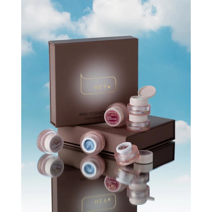 Набор кушонов для омбре Nail cushion set 6 шт (Brown)