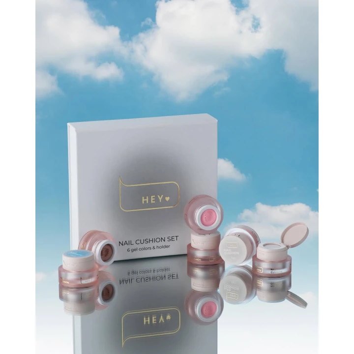 Набор кушонов для омбре Nail cushion set 6 шт (White)