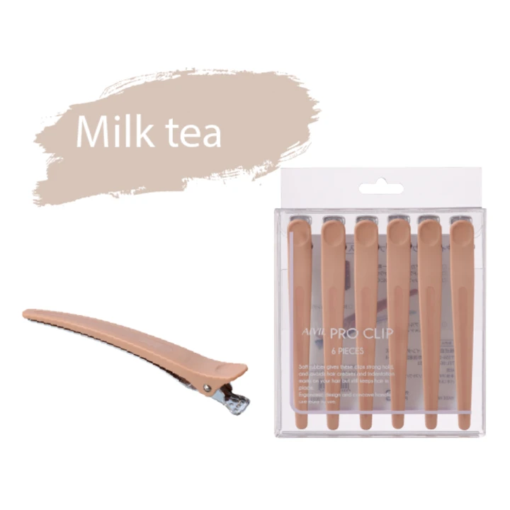 Зажим для волос (yoU)nique (AIVIL PRO CLIP MILK TEA 6 шт.)