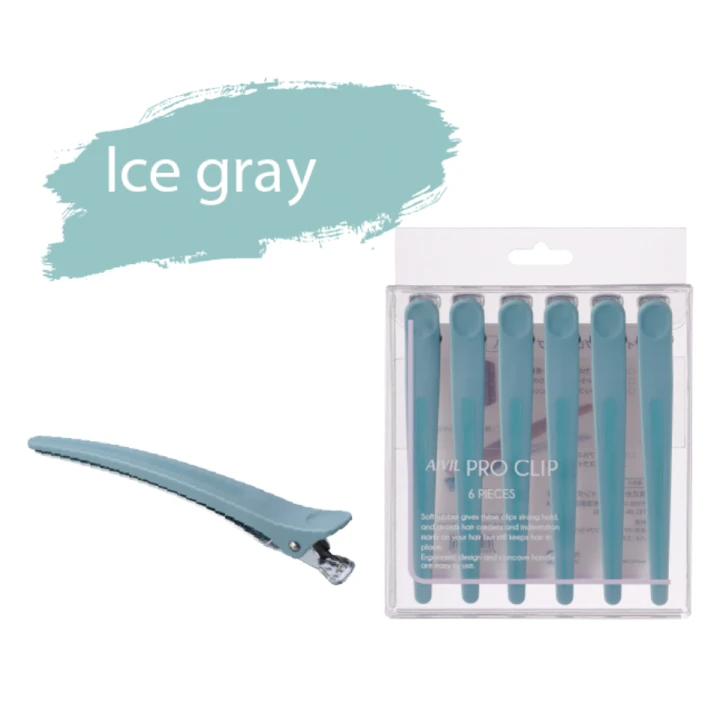 Затискач для волосся (yoU)nique (AIVIL PRO CLIP ICE GRAY 6 шт.)