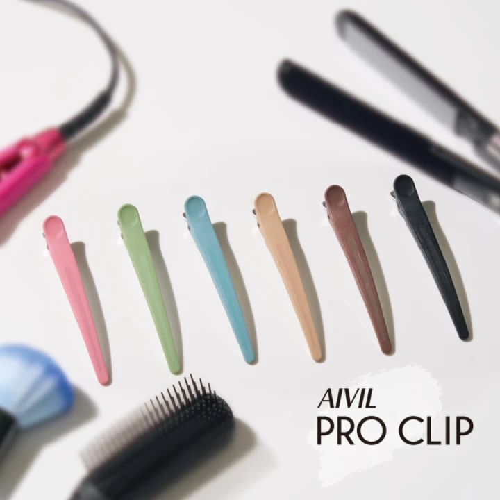 Зажим для волос (yoU)nique (AIVIL PRO CLIP Black 6 шт.)