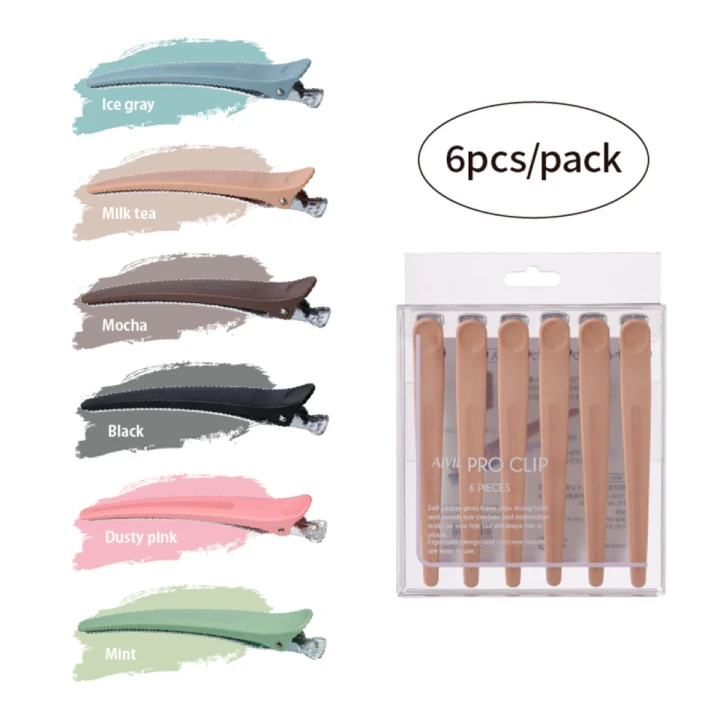 Зажим для волос (yoU)nique (AIVIL PRO CLIP Black 6 шт.)