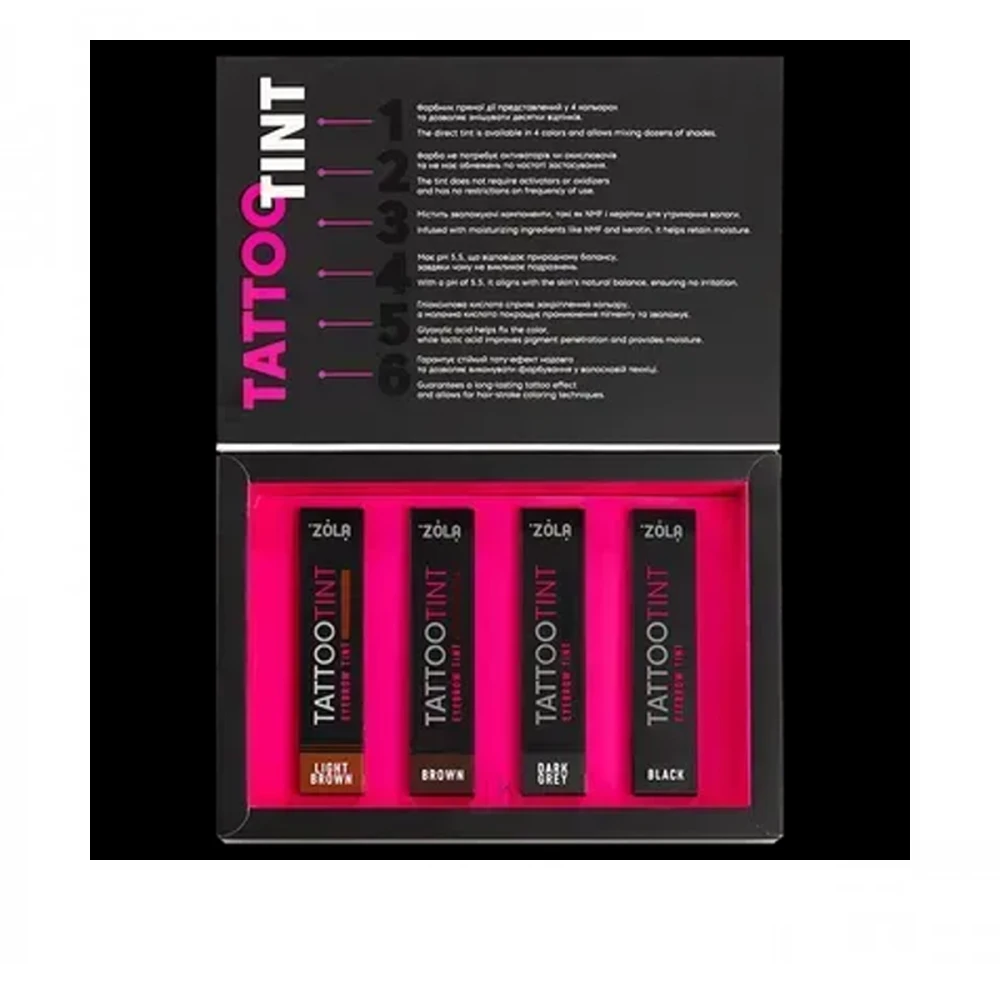  Набор красок TATTOO TINT Zola