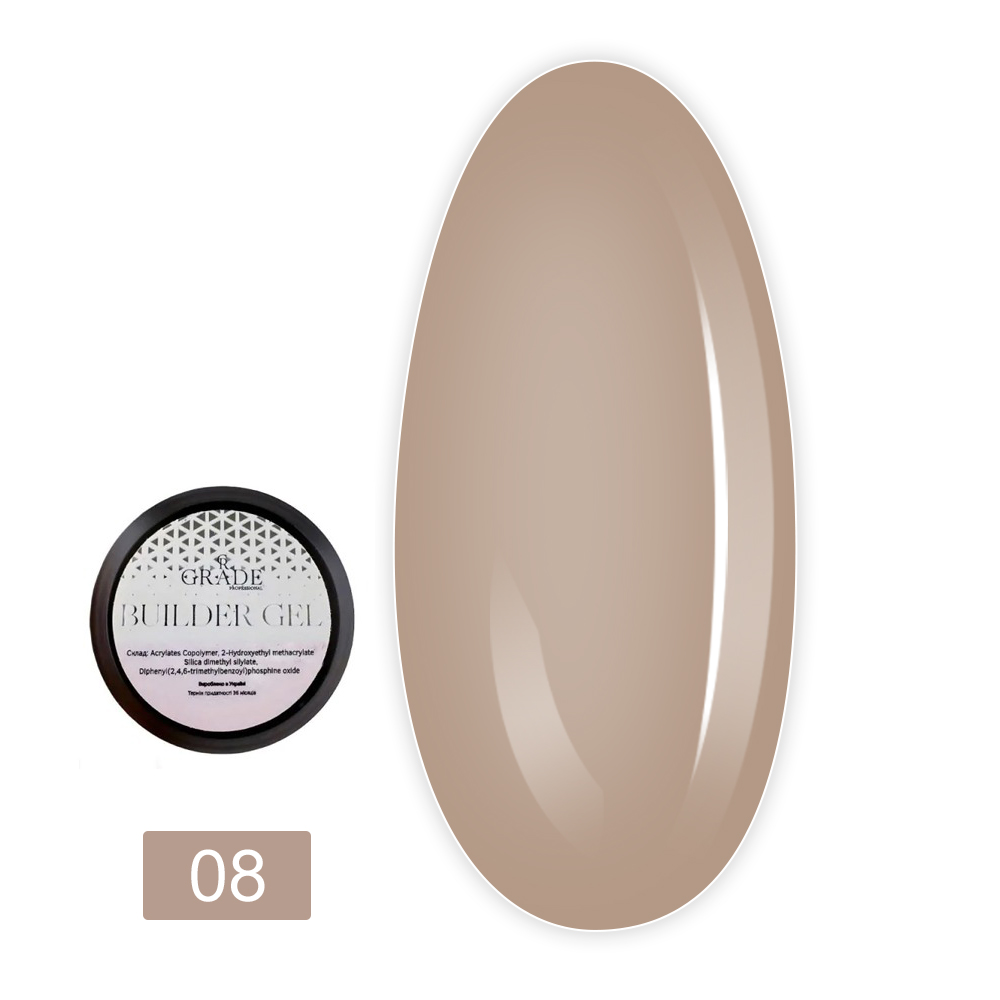 Гель Builder gel, 30ml  (08)