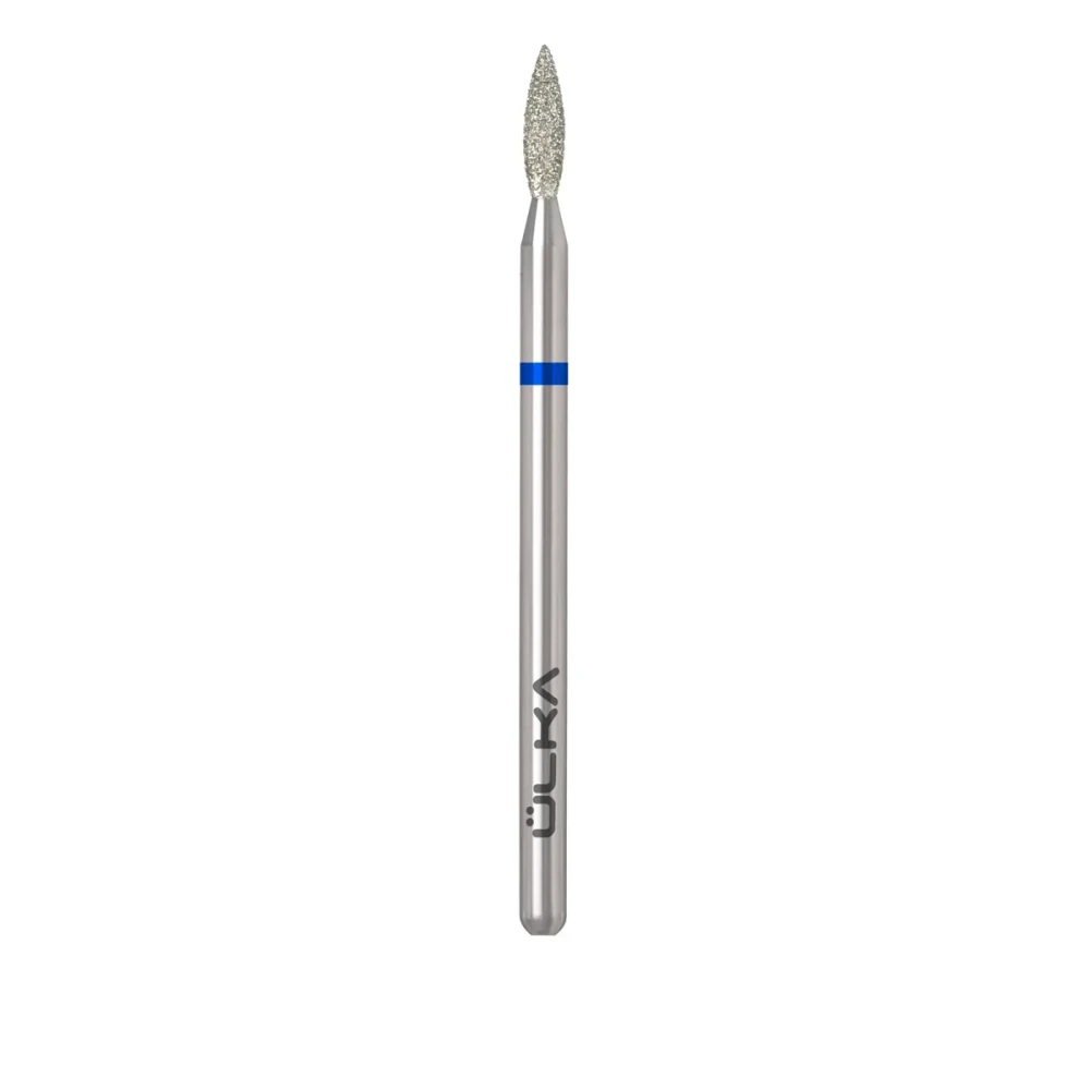 Фреза алмазная ÜLKA (пламя 2,1 х 8 мм синяя)