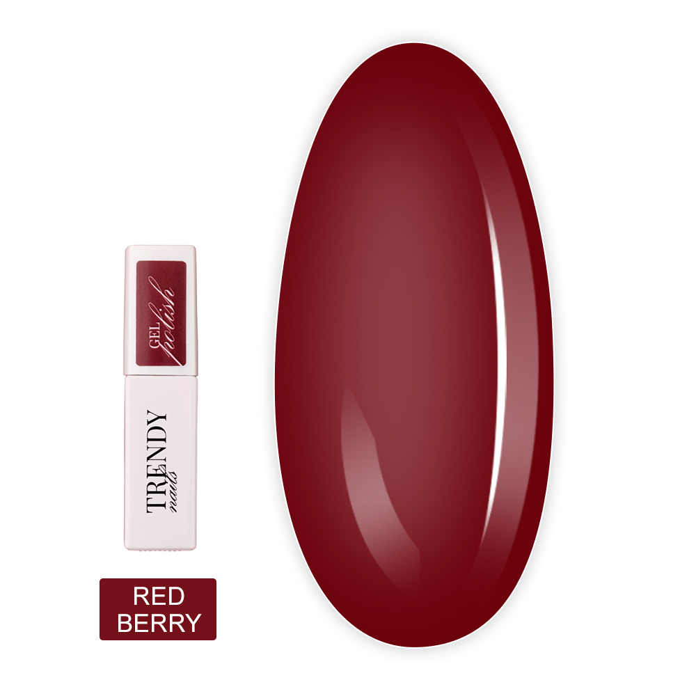 TrendyNails Гель-лак для нігтів TrendyNails ( Red berry HFTF, 8 мл (21HT-1TN))