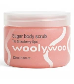 Скраб сахарный для тела The Strawberry Spa (Sugar body scrub) Woolywoo 200 мл