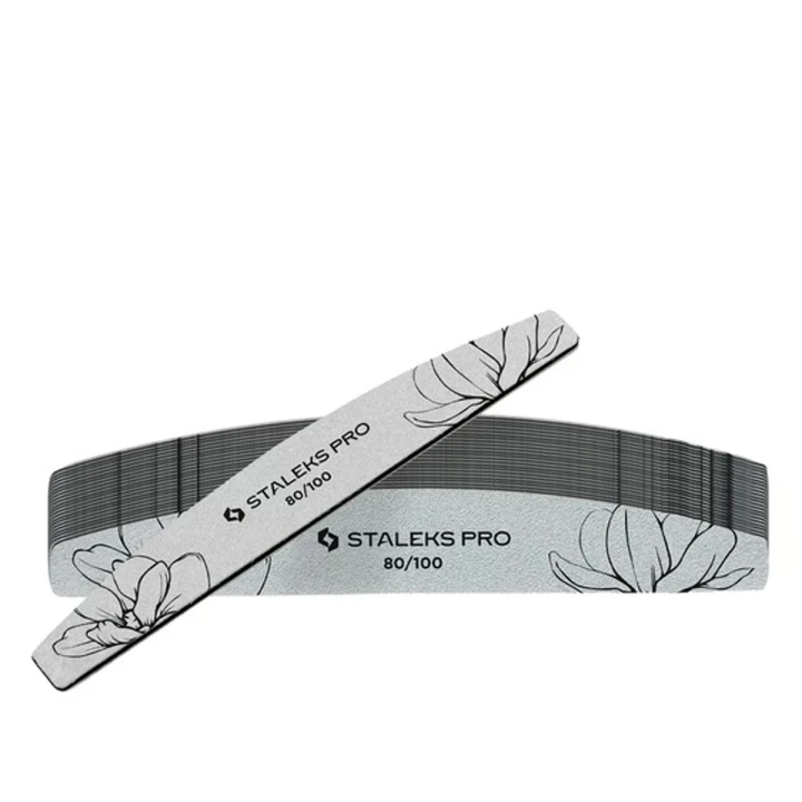 Пилка мінеральна для нігтів EXPERT 40 80/100 (полумісяць) 25 од.