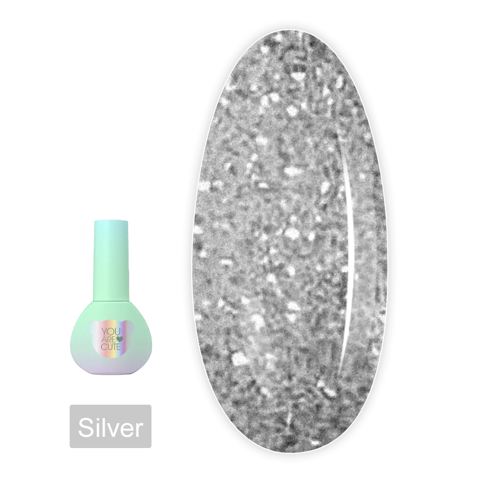 Топ для гель-лака You Are Cute 5 мл (Silvery)