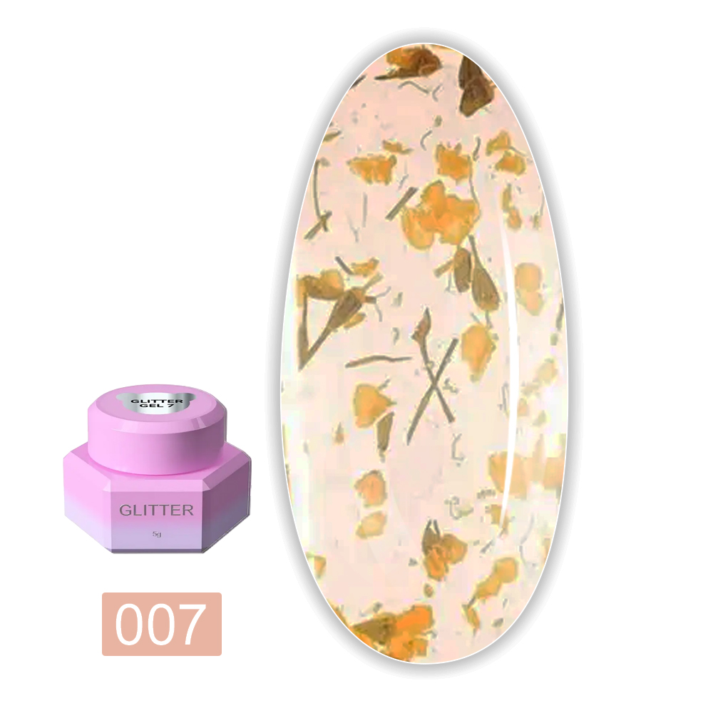 Блесточки для ногтей You Are Cute Glitter Gel, 5 мл (007)