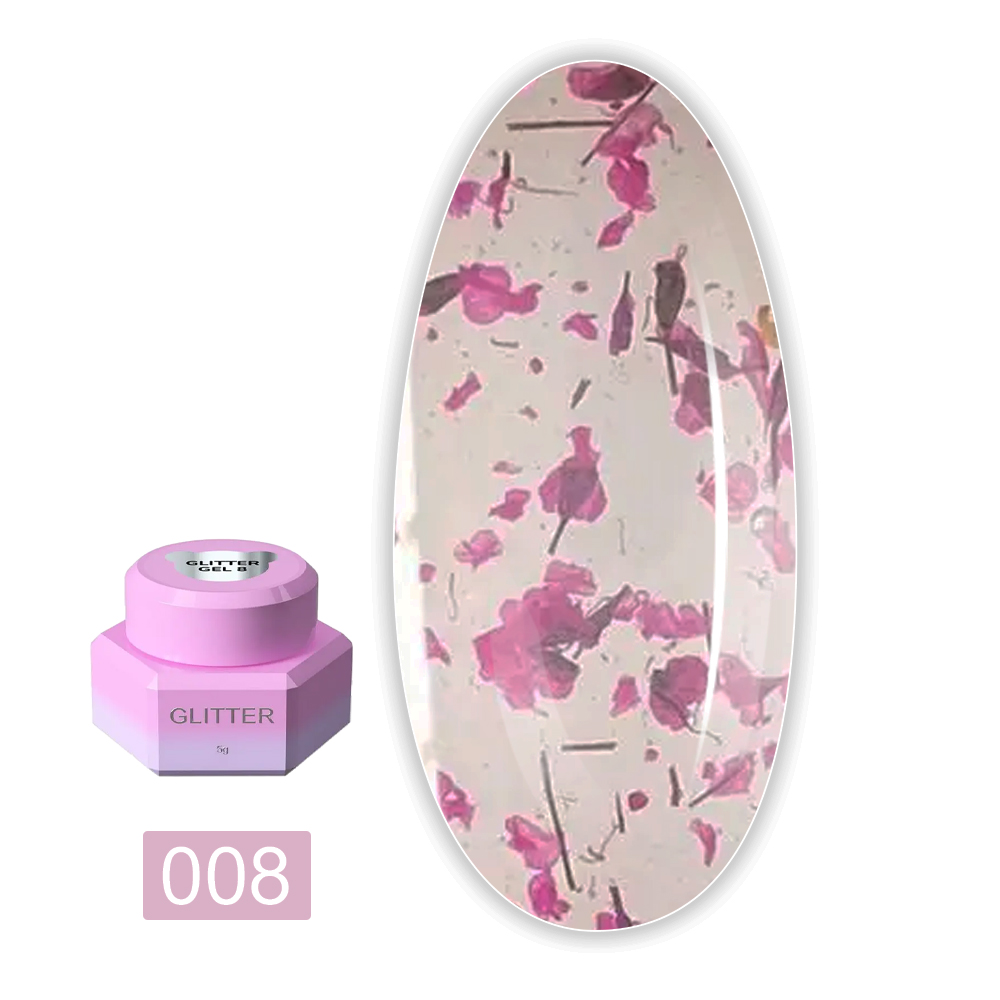 Блесточки для ногтей You Are Cute Glitter Gel, 5 мл (008)