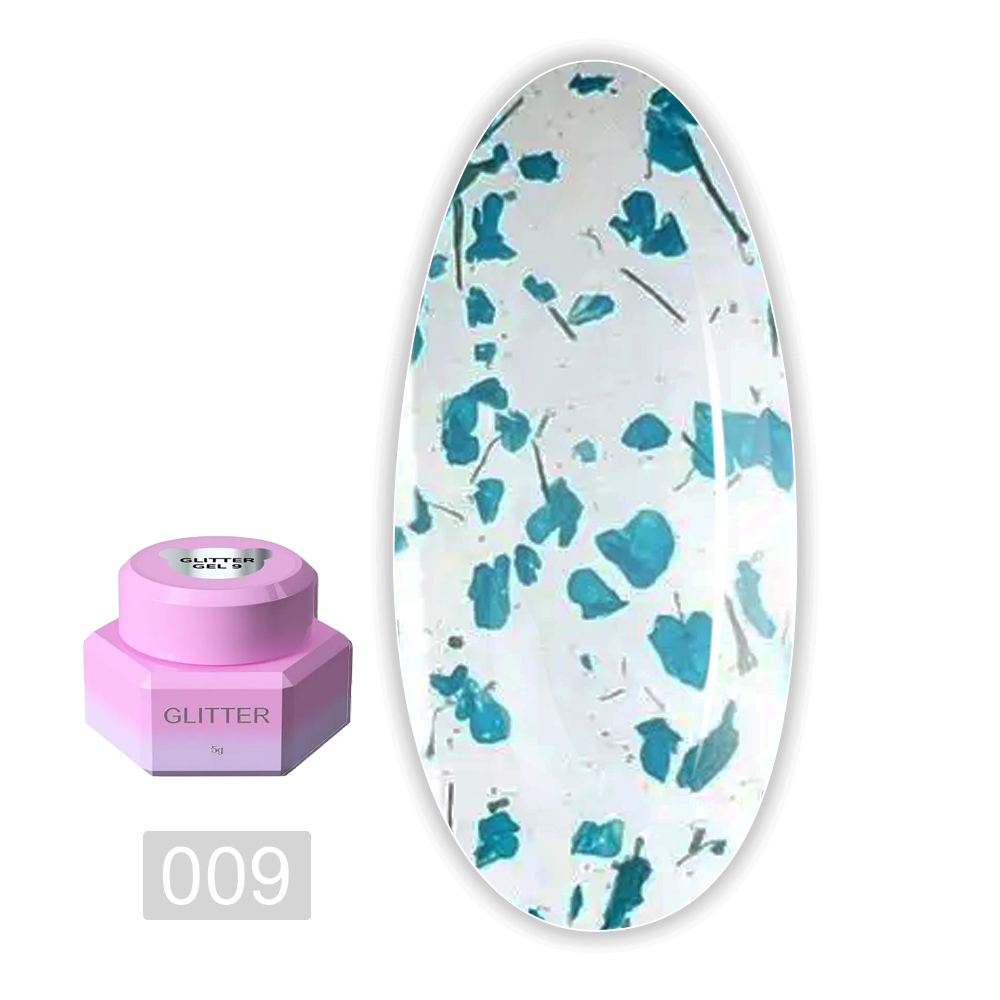 Блесточки для ногтей You Are Cute Glitter Gel, 5 мл (009)