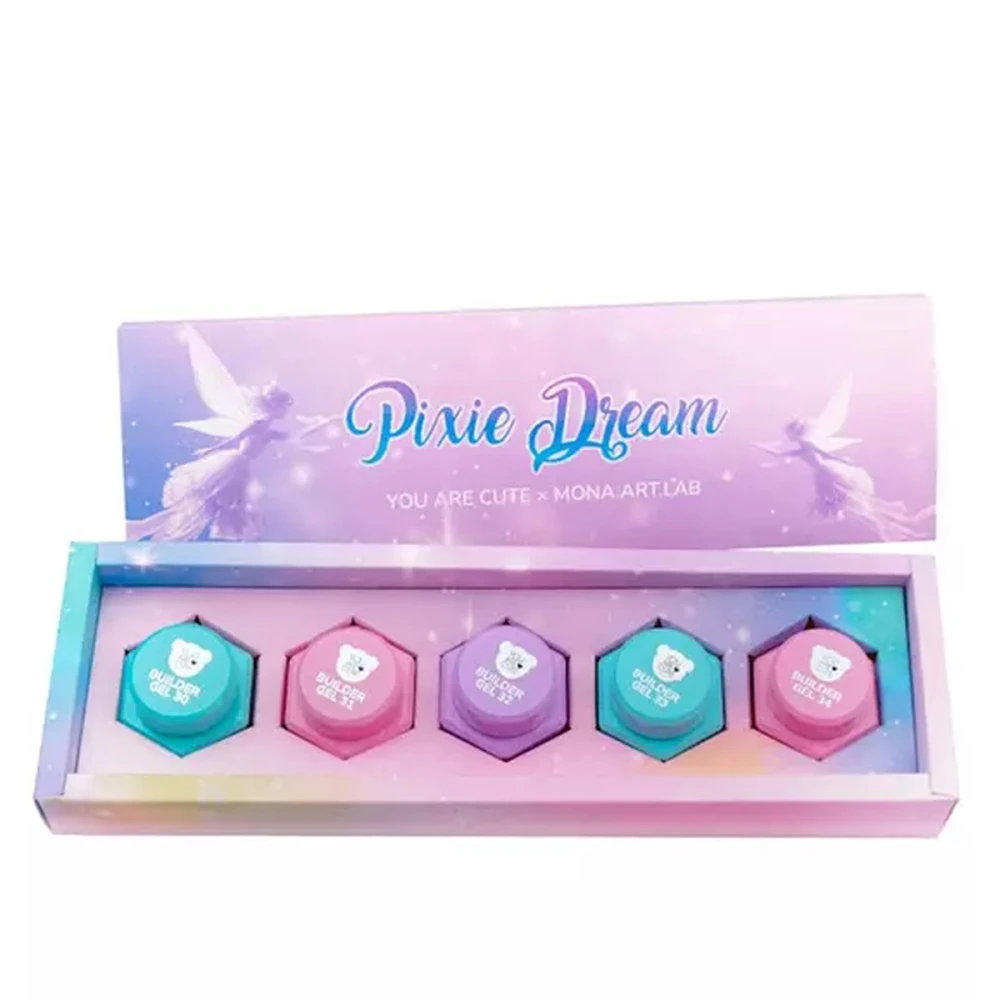 Набор You Are Cute Builder Gel PIXIE DREAM Collection by Mona.Art.Lab, 5шт*15мл