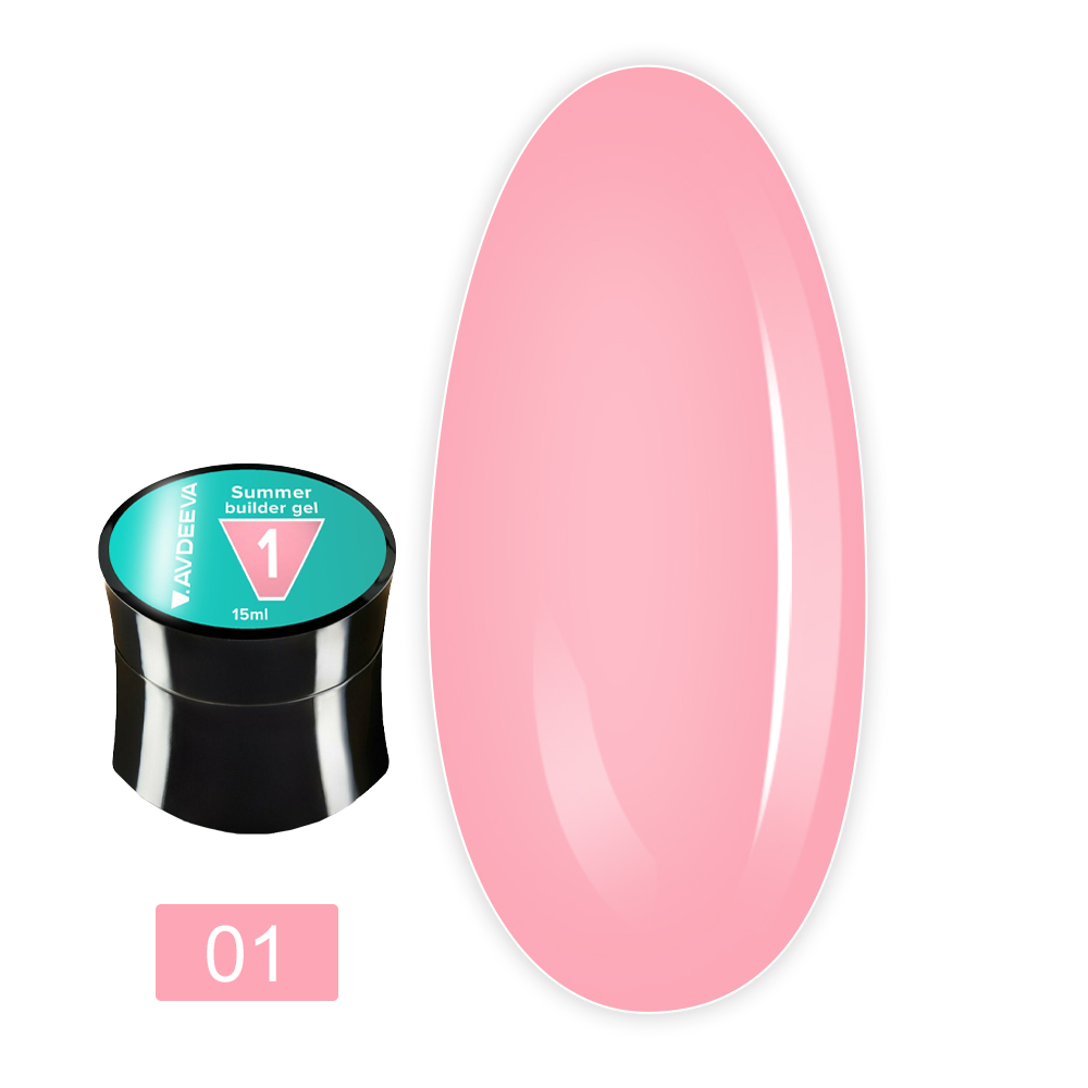 Гель моделюючий Summer builder gel 15 мл (01)
