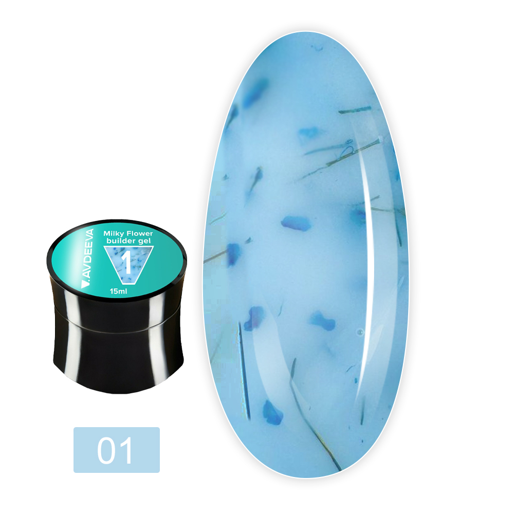 Гель моделирующий Milky Flower gel 15 мл (01)