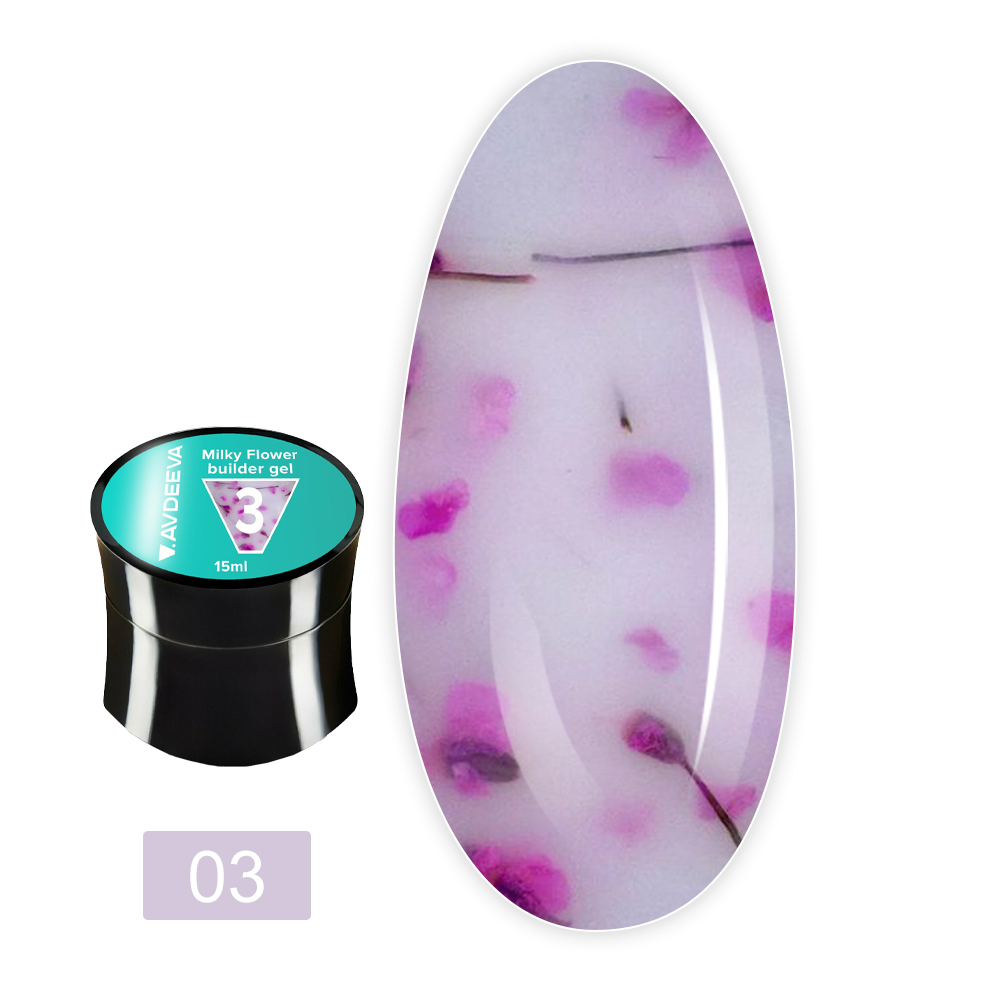 Гель моделирующий Milky Flower gel 15 мл (03)