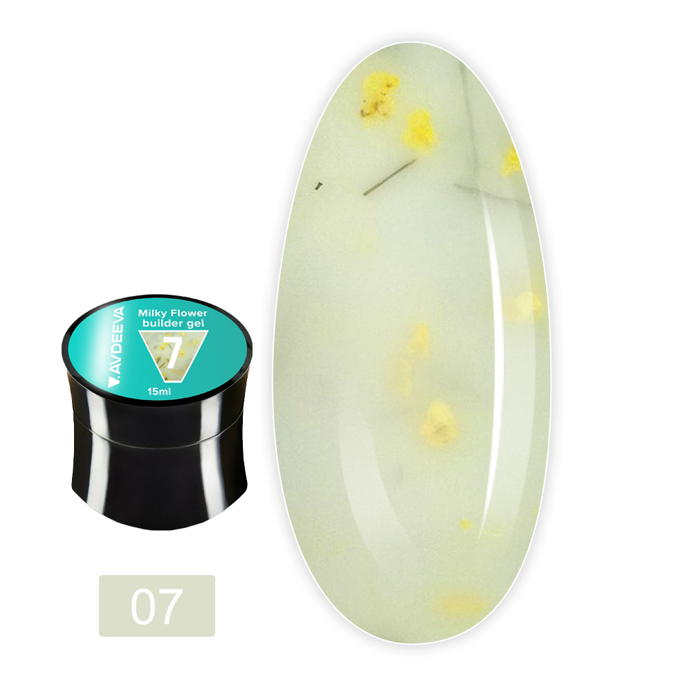 Гель моделирующий Milky Flower gel 15 мл (07)