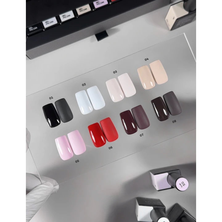 Набор гель-лаков BIBLIOTEKA Gel Polish Set BASIS №01-08