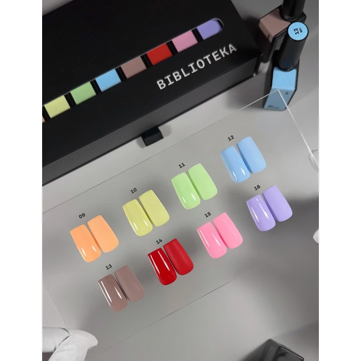 Набор гель-лаков BIBLIOTEKA Gel Polish Set ICED MOOD №09-16
