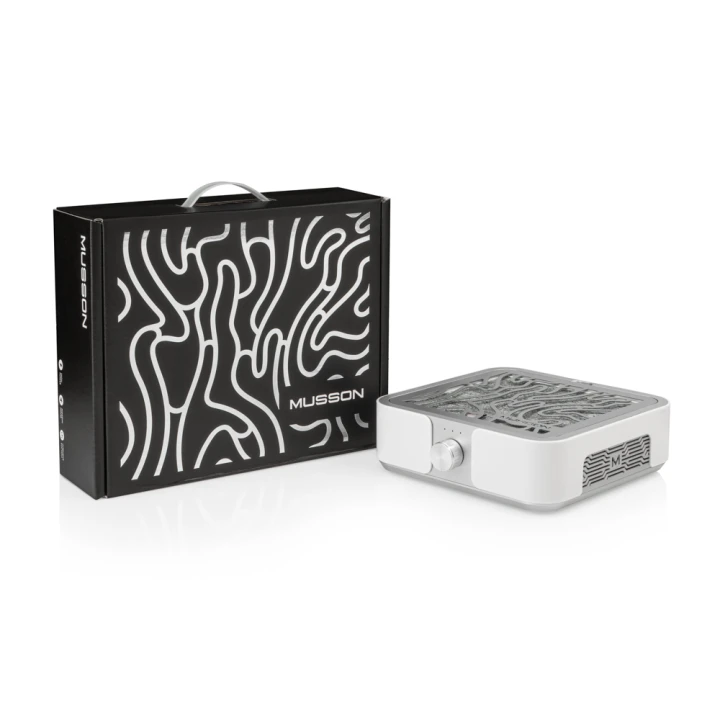 Витяжка MUSSON X2 на 72 вт. для манікюру та педикюру (Silver)