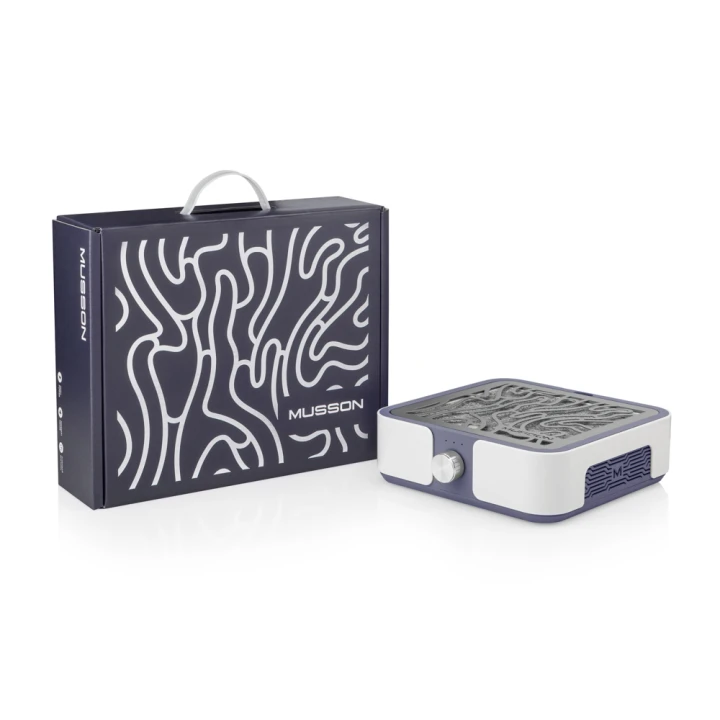 Вытяжка MUSSON X2 на 72 вт. для маникюра и педикюра (Graphite)