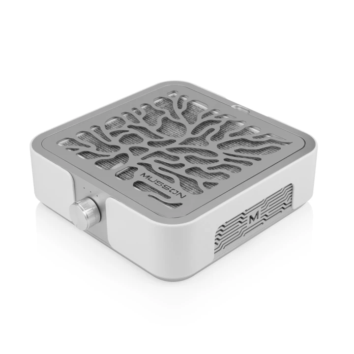 Вытяжка MUSSON X3 на 72 вт. для маникюра и педикюра (Silver)