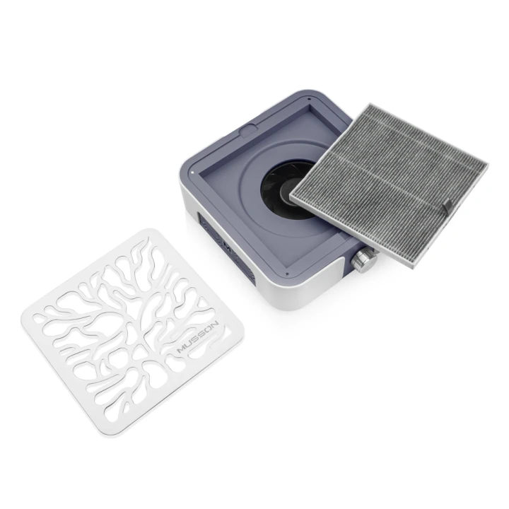 Вытяжка MUSSON X3 на 72 вт. для маникюра и педикюра (Graphit)