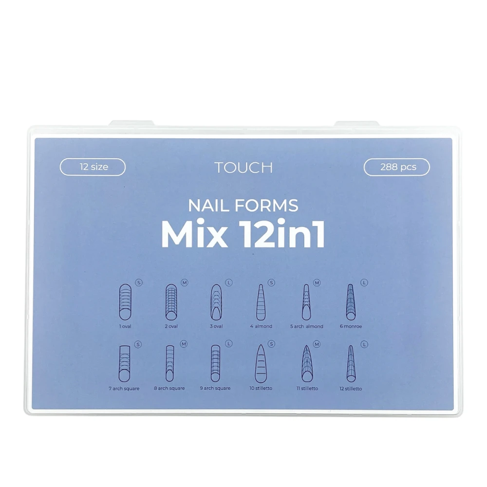 Типсы-формы верхние Touch Mix 12in1, 288 шт